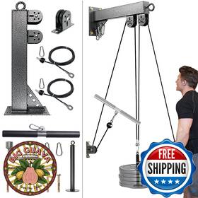 B0b1tk1xq4 Marsafit Fitness Wall Mount Pulley System Weight Cable For Gym Lat