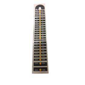 1000411786 Matrix Fitness Strength System Specification Label Weight Plate 10lbs