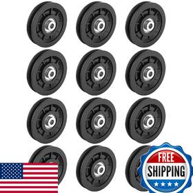 B0cwhf18sk Mixizigoz 90mm Nylon Bearing Pulley Wheel For Home Gym Garage Door