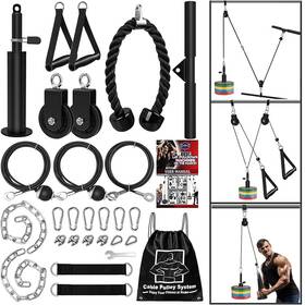B0cbmcy4wn Monfasye Cable Pulley System For Home Gym Adjustable Lat Pulldown And Lift Kit