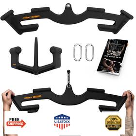 B0fc1sxzrj Most Grip Lat Pull Down Bars Set - Triangular Stability Pulldown Attachments