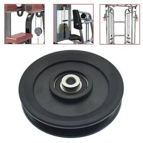 Mtyiqs 00514 Universal Nylon Gym Cable Pulley Wheel 4.5 In/115mm Rotation 360