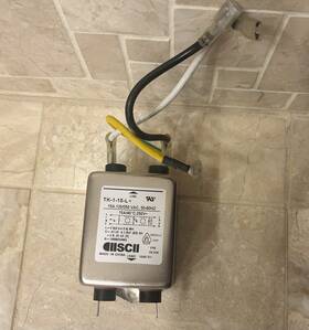 Tk-1-15-l Nautilus T618 Treadmill Aiscii Ac Power Line Emi Filter 15a 120/250