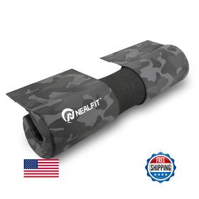 B0dc68k31j Nealfit Barbell Squat Pad Thick Nylon Padding Hip Thrust Olympic Standard Bar