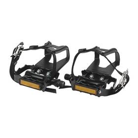 4350209869 Newsty Bike Pedals With Clips And Straps For Outdoor Cycling Indoor Stationary B