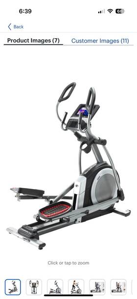 Ntel712 Nordictrack Commercial 12.9 Elliptical Black/gray Lightly Used - Great Deal