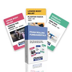 B0c1rv91jl Pain-free Fitness 30 Foam Rolling Fundamentals Flashcards 3x5 Inch Cards Warm-up Cool-down