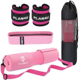 B08pqm685s Plan4u Barbell Pad Set For Squat Hip Thrusts Upgraded Workout Foam Weight Liftin
