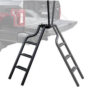 Pokiauto Poki-ladder-250207 42 Inch Rotatable Universal Pickup Truck Tailgate Ladder With Handle Foldable He