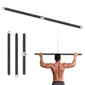 B0d66s65m7 Prebene Lat Pull Down Bar Dual Hook Cable Attachment Heavy Duty Gym For
