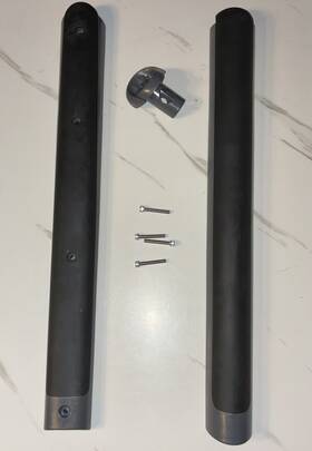 39044-104 Precor Hand Grip 3 Pc.set Grey And 4 Screws Pre-owned