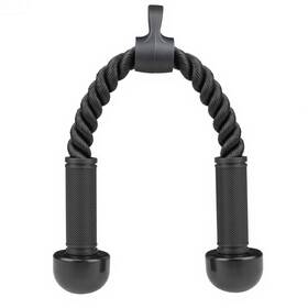 Qiangzehu 762849876290 Tricep Rope Cable Attachment For Gym Pull-down With Rubber Ha