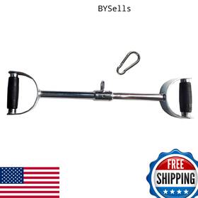 B08wc3jhpv Qibylift 24 Inch V-shaped Cable Pull Down Bar With Rubber Handgrips Revolving Ha