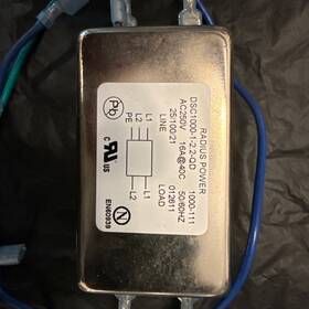 Dsc1000-1-2.2-qd Radius Power Treadmill Supply Emi Line Input Filter