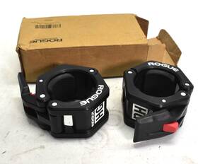 Ad0114 Rogue Fitness Hg 2.0 Resin Collars 1 Pair Fits Standard Olympic Sleeves