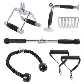 Schibs 198715436266 Tricep Rope Cable Machine Attachment Set Lat Pulldown Mach Inch