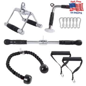B0dp39mcvd Schibs Cable Machine Attachment Set For Gym And Home Workouts Lat Pulldown Attachments W