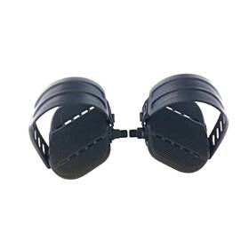 Schwinn 615827230785 Life Fitness Stationary Bike Pedals Pair Spindle Size 1-2 Pp Body With Pvc Straps