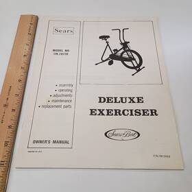 179.28720 Sears Exercise Bike Owners Manual 101625
