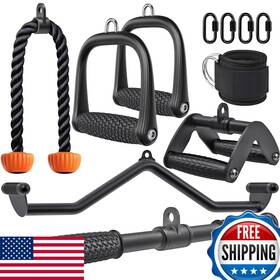 Seleware B0cwnddf5x Cable Machine Attachment - Heavy Duty Home Gym Accessories Including