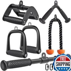 Seleware B0drbgpg15 Heavy Duty Cable Machine Attachments - 28 Inch Tricep Rope 18 Lat
