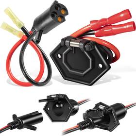 8m4000954 Sixcow 8m4000953 Trolling Motor Guide Power Plug And Receptacle Set 2-pro
