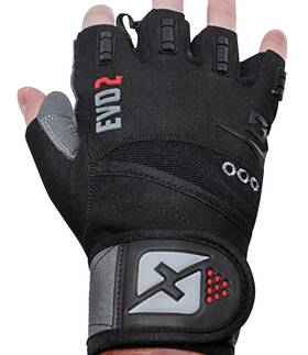 Skott 634934879847 Evo 2 Weightlifting Gloves With Integrated Wrist Wrap Support-double St