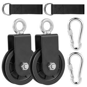 B0bw7m9z91 Spuspk 2 Pack 3.54 In Cable Pulley 360 Rotation Traction Wheel Hanging Straps