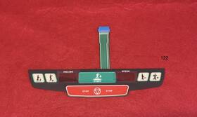 Oem-050-1723 Star Trac Startrac Treadmill Model 4500 Overlay/keypad Center P/n 050-1723
