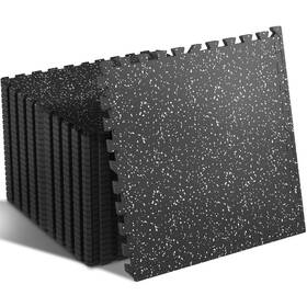 9607bt Superjare 0.4ftft Thick 24 Pcs 96 Sq Ft Rubber Top Exercise Equipment Mats Hig