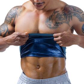 B0bw31vmpr Sweat Spark Mens Waist Trimmer Dark Blue 6xl - Back Support And Fat Burner