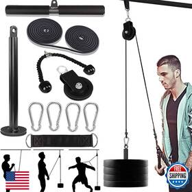 B087nrnz8q Taeku Lat Pulley System For Home Gym Strength Training Fitness Equipment Cable