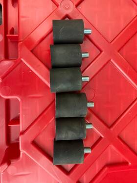 07-3ps3474k True Fitness Tps300-1 Treadmill Frame Board Bumper Cushion 6pc Used