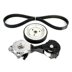 Zjltj-03w0-98823 Tykick Drive Belt Tensioner Assembly Kit With Engine Water Pump Pulley And Serp
