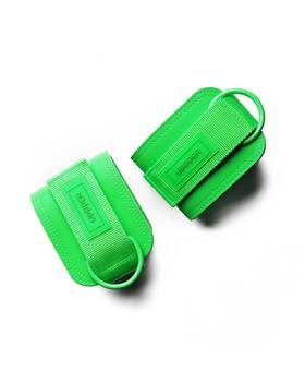 B0dt2bcj1z Uppper Ankle Straps For Cable Machines Pair - Double D-ring Adjustable Padde