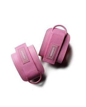 B0dt2fn777 Uppper Ankle Straps For Cable Machines - Double D-ring Padded Adjustable Pair