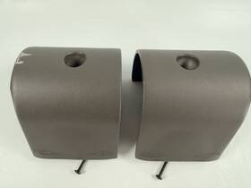 051808-acx Vision Fitness Treadmill Rear End Caps Pair Gray Oem Replacement Left Right