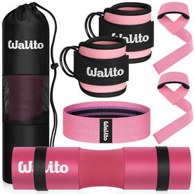 B0c45m6fq8 Walito 7pcs Barbell Pad Set Hip Thrust Squat Gym Accessories For Women