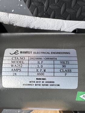 Wa52 Wanrui Treadmill Motor Wa52 Wanrui Treadmill Motor