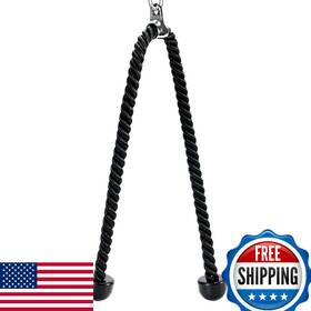 B0d7styht4 Warmroom 55 Inch Long Tricep Pull Down Rope With Double D Handle For Cable Machine