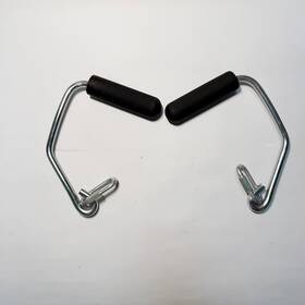 17500-u-a Warrioworks Open Ended Chrome Grip Handles Compatible With Total Gym 2000 2200 2500 3000 B