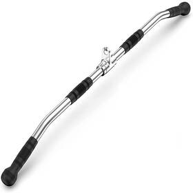 Wnoey B091z7r5nr Lat Bar Cable Attachment Rubber Handgrips Deluxe Heavy Duty Solid Curl