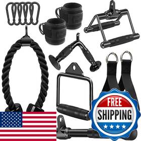 Wnoey B0brxgqbgh Solid Cable Machine Attachment Attachments For Gym