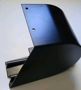 Woodway Mau002. F279402354 Curve Treadmill Plastic Side Replacement Cover End Cap Left Rear Black