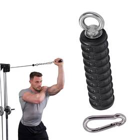 Zicolor 706531192589 Ergonomic Tricep Rope Handle Pulldown Attachment Fitness Cable Attachments Fo