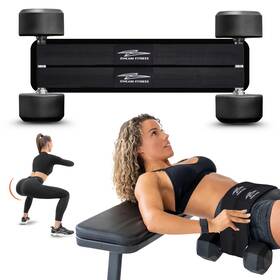 0002 Zokani Fitness 656464146626 Hip Thrust Belt Double Padded Glute Trainer With Non-slip Design Heavy Duty