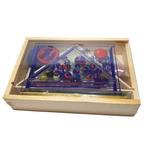 Vintage Games Jacks Pick Up Sticks Yoyo Marbles Great American Wood Box. Fixed Price $16.99.