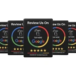 Nfc Google Stand Tap To Leave 5-STAR Table Display Card. Fixed Price $9.99.
