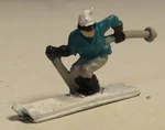 Micro Machines Snow Skier With Ploes Green/white 1:87 1995 Lgti Toy Used. Fixed Price $13.48.