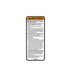 Matrix Fitness Strength System French Warning Label Smith Press Squat 1000363997. Fixed Price $13.99.